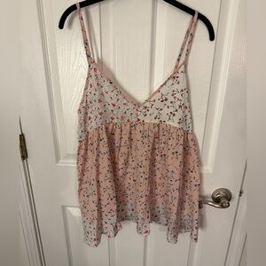 POL Pink Floral Camisole Top